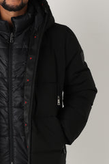 Taped Hooded Jacket